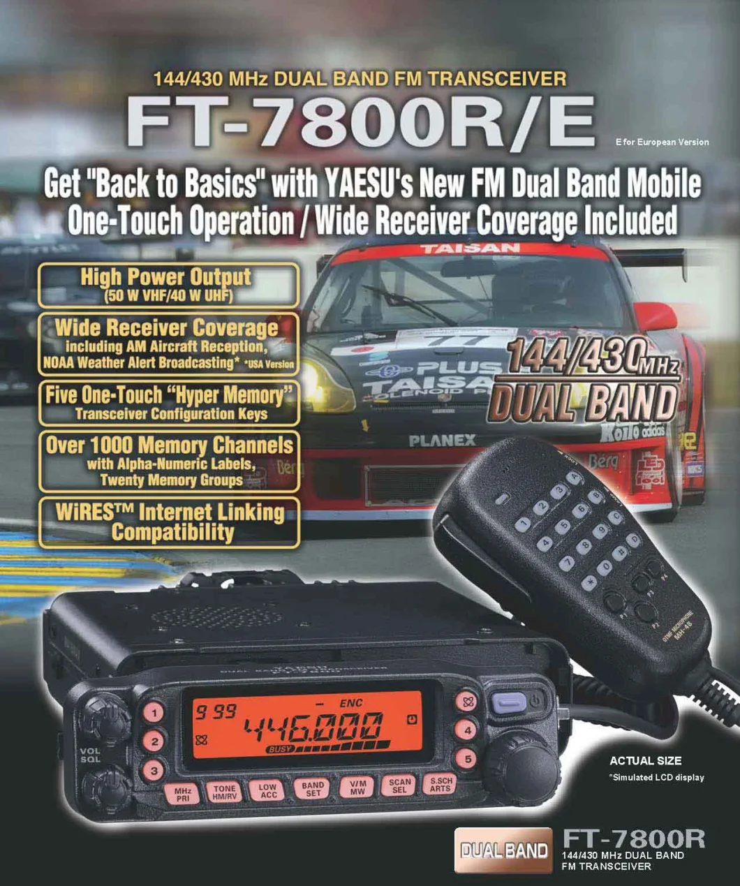 Dual Band Car Radio Ft-7900r Mobile Radio