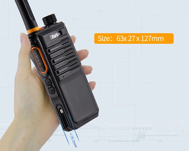 4G Poc LTE Network Android Walkie Way Radio with Dual SIM Card and GPS Button Inrico T520