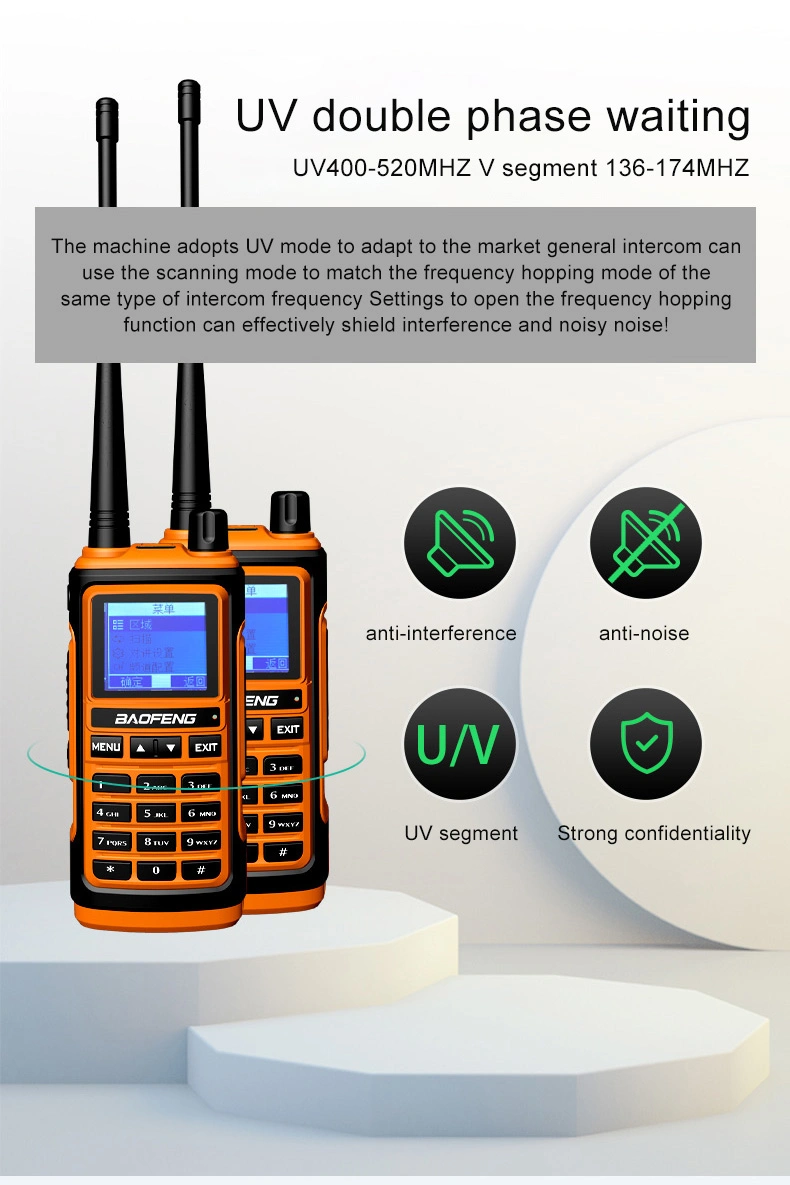 Newest Baofeng UV-17 UHF VHF High Power Analog Waki Taki Baofeng Dual Band UV17 Two Way Radio with 5W Long Range Walkie Talkie