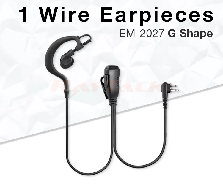 Walkie Talkie Earhook Earphone for Motorola 2 Pin Radios