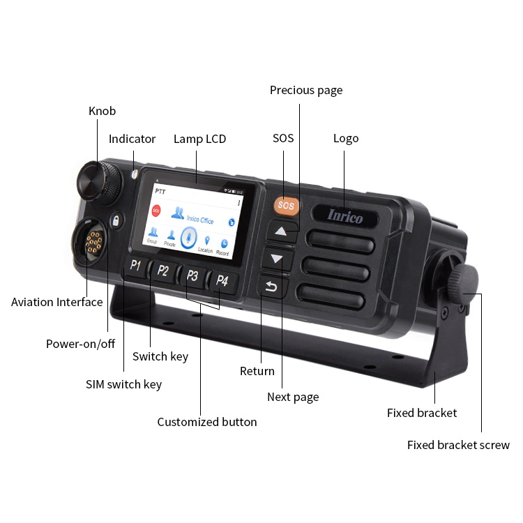 High Quality Wireless Communication and Best-Selling 4G Mobile Radio Inrico TM-7p