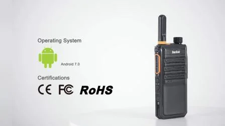 Сеть 4G Poc LTE Android Walkie Way Radio с двумя SIM-картами и кнопкой GPS Inrico T520